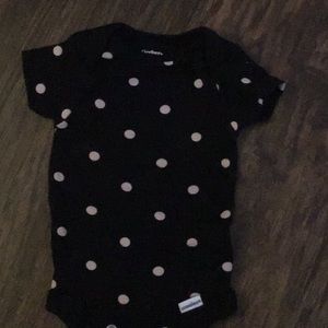 Black Gerber organic onesie